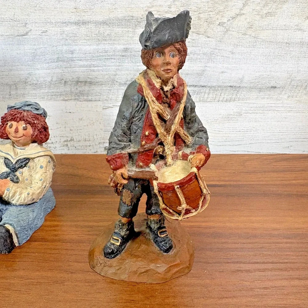 JUNE MCKENNA Vintage 1988-1992 Resin Figurine Christmas Lot of 5 Signed